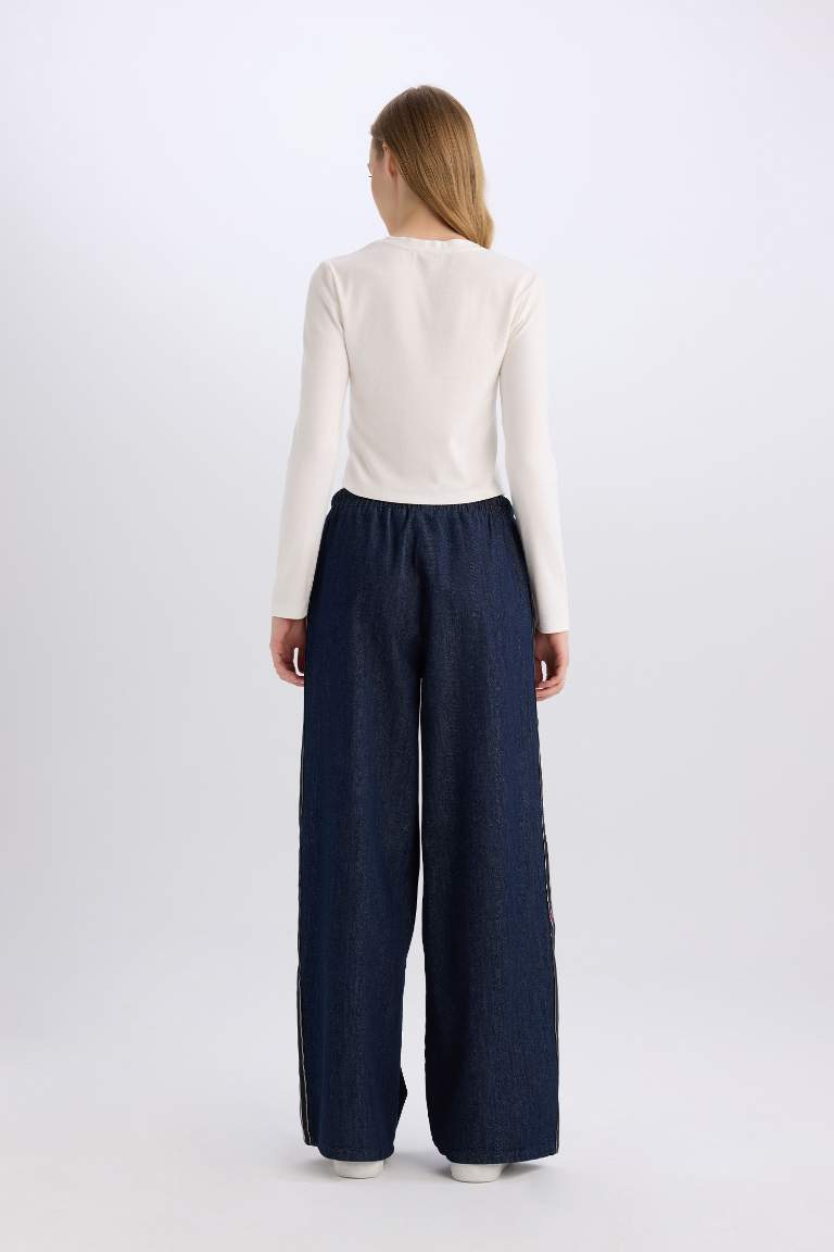 Wide Leg High Waist Long Jeans