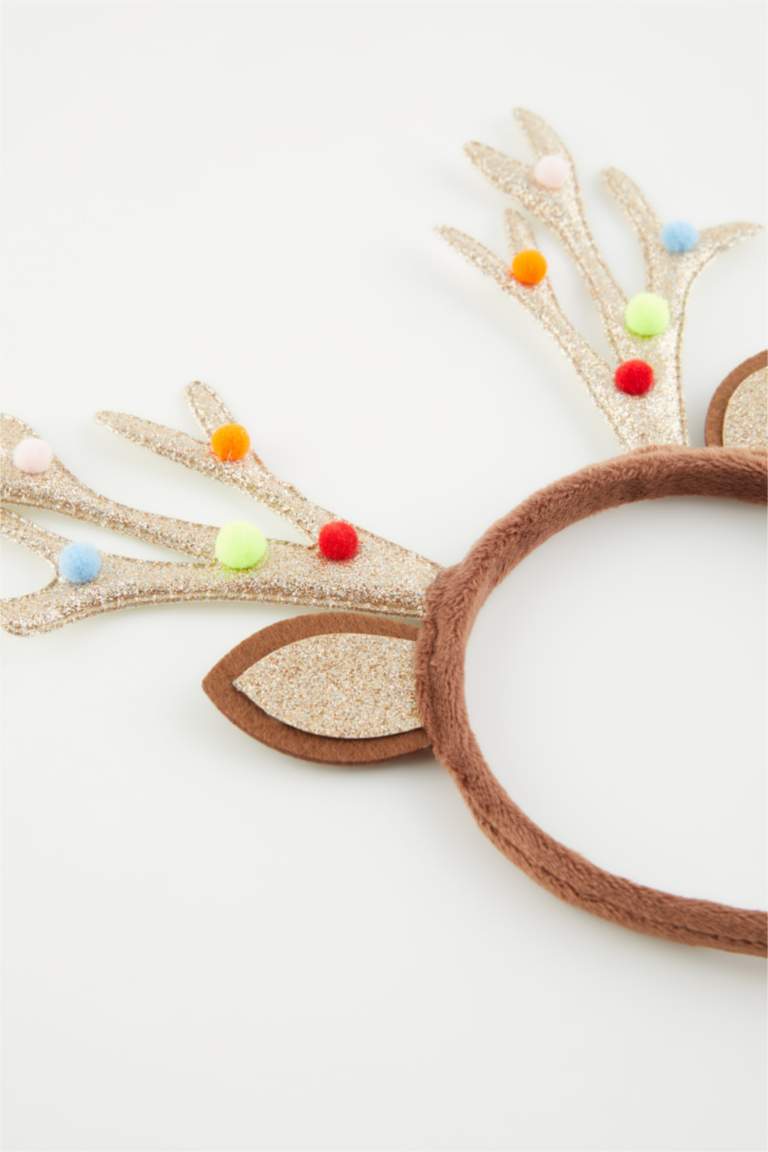 Yılbaşı Temalı Ren Geyiği Figürlü Taç