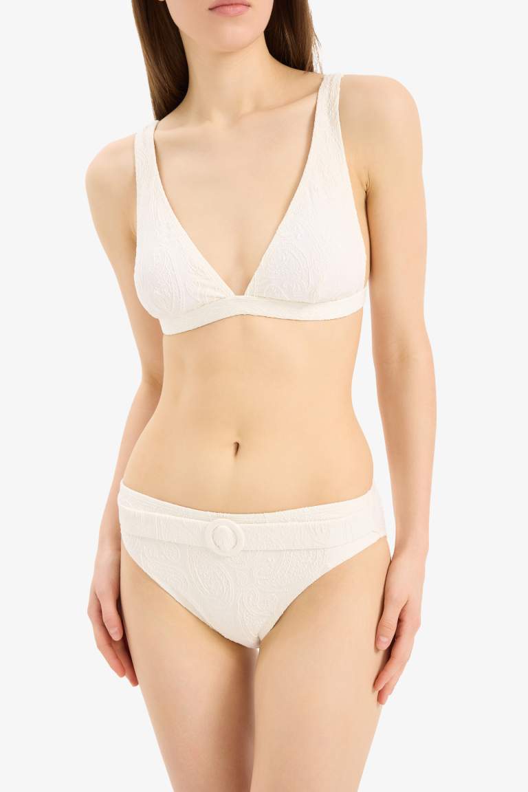 Regular Fit brode Bikini Bottom