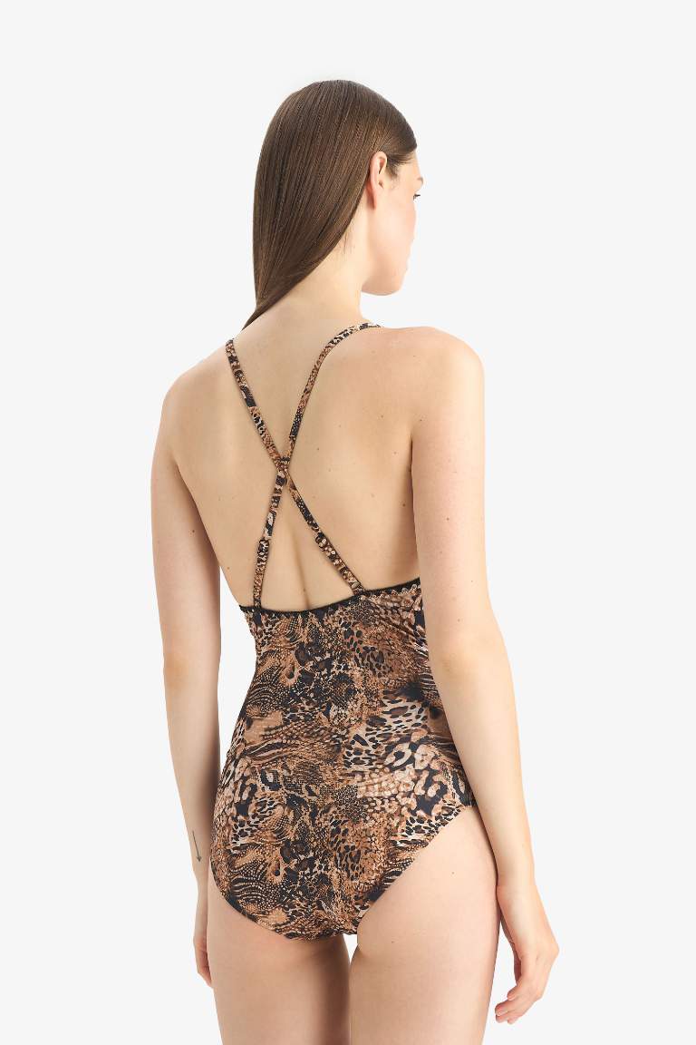 Regular Fit Leopar Desenli Mayo-Fall in Love