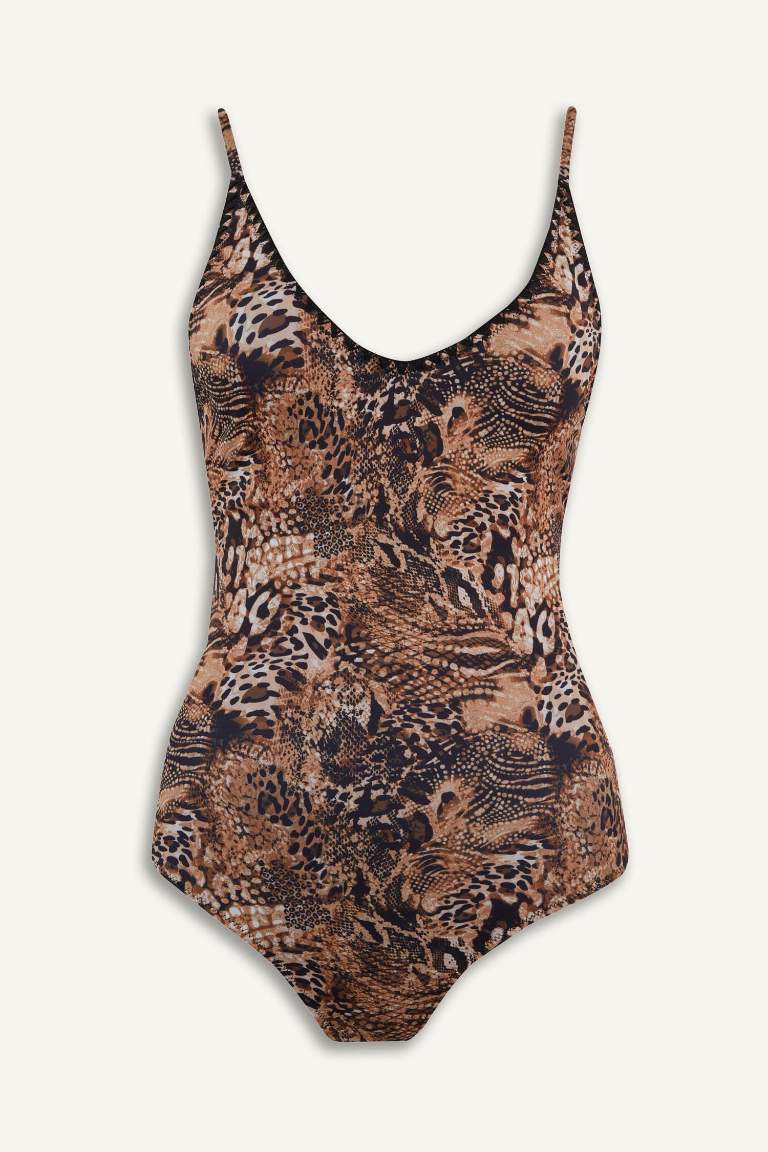 Regular Fit Leopar Desenli Mayo-Fall in Love