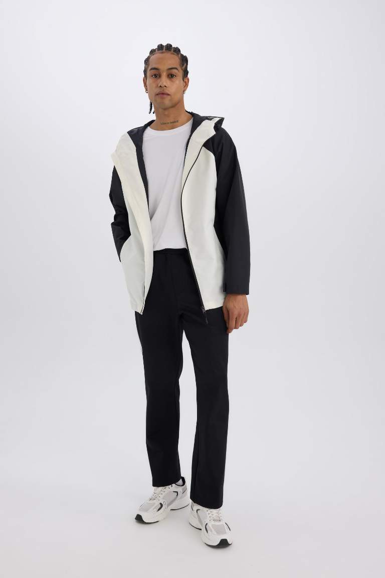 DeFactoFit Sporcu Jogger Eşofman Altı Standart Fit Standart Paça Skuba Dalgıç Kumaş Beli Lastikli Düz Paça
