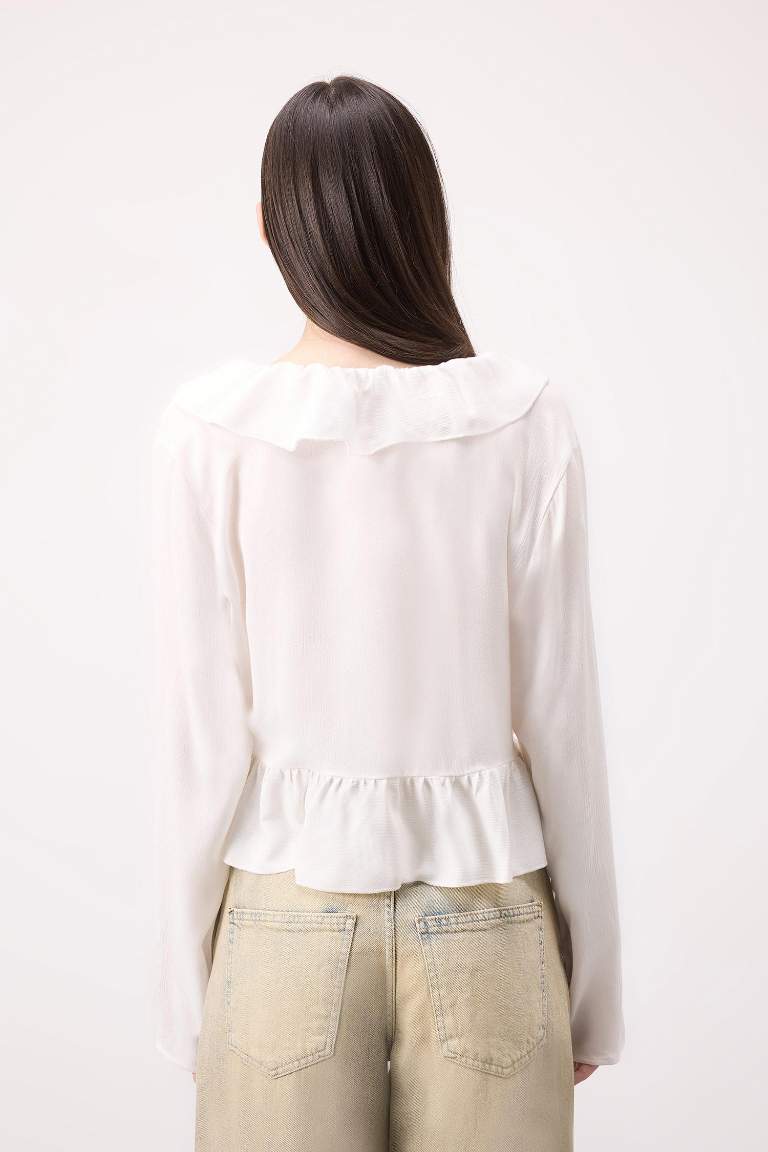 Regular Fit Long Sleeve Blouse