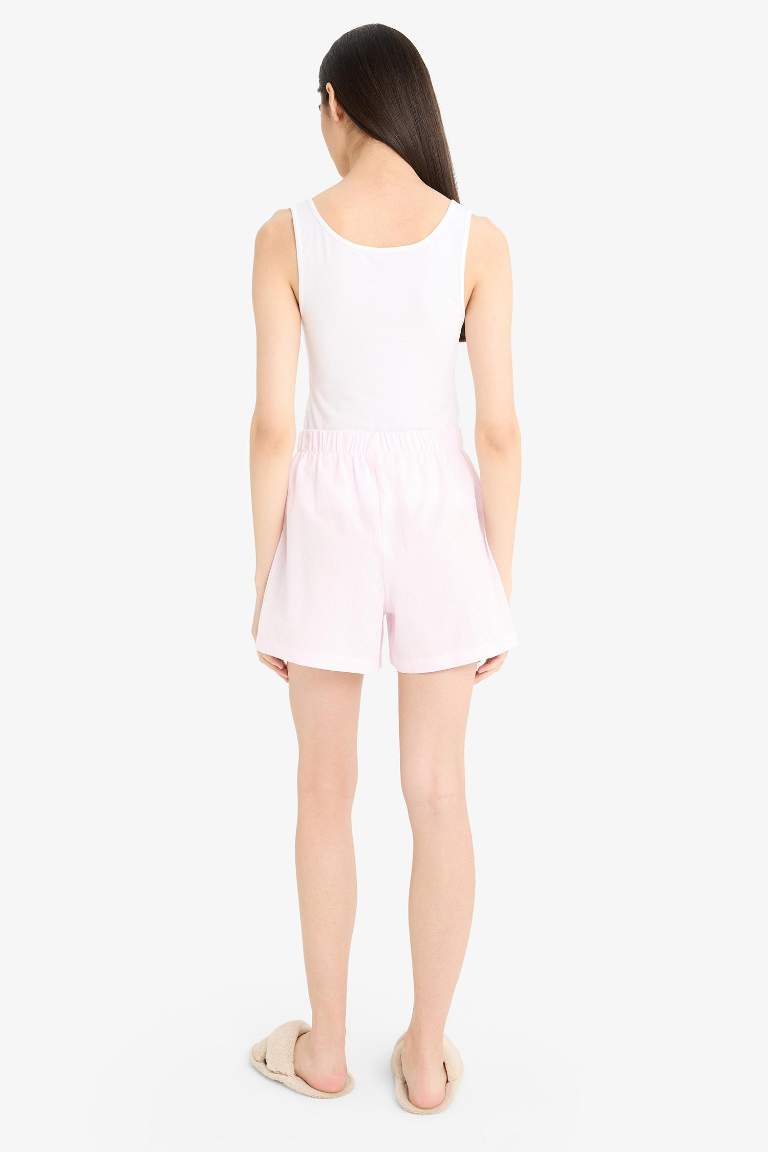 Regular Fit Kısa Boy Poplin 2'li Pijama Alt-Fall in Love
