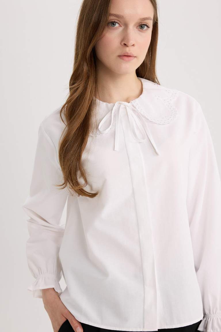 Regular Fit Poplin Long Sleeve Tunic