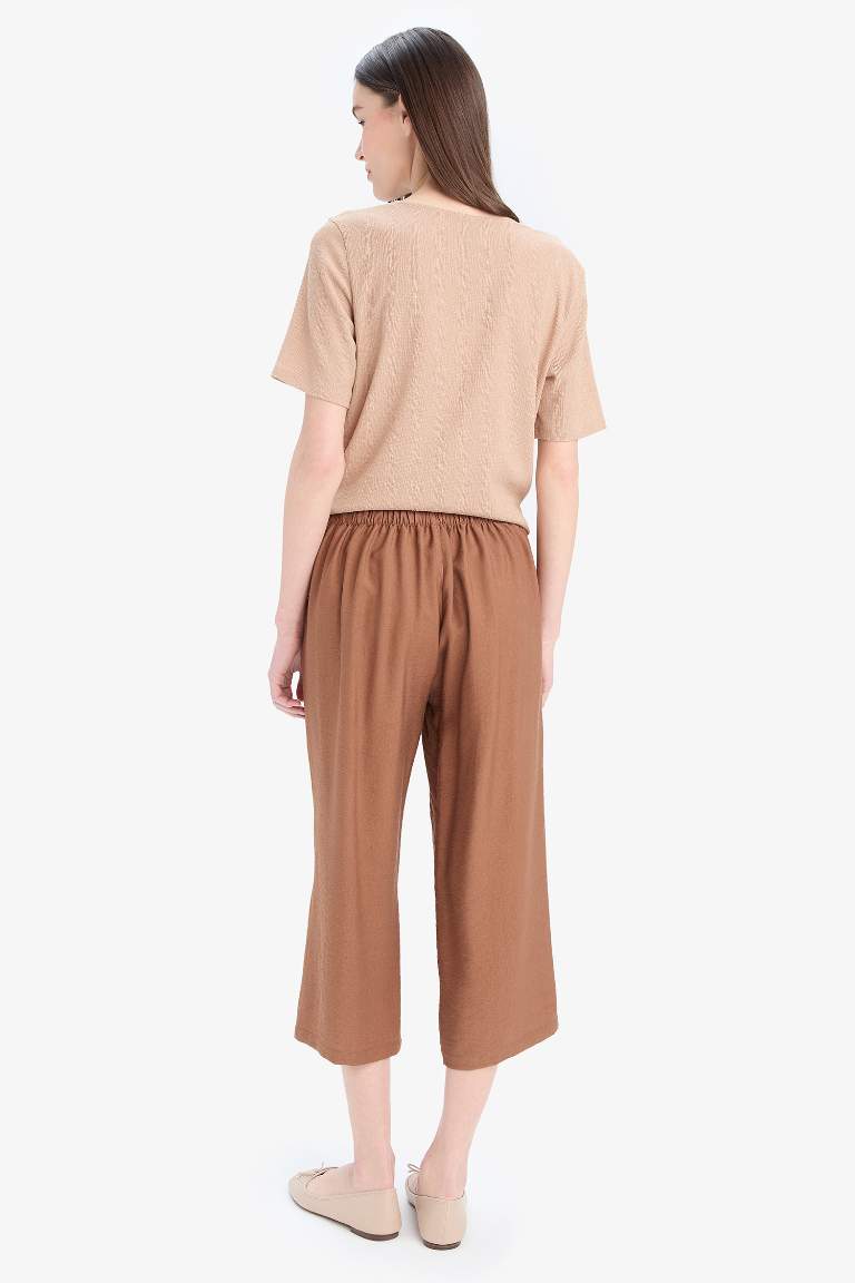 Esnek Belli Basic Düz Cepli Kapri