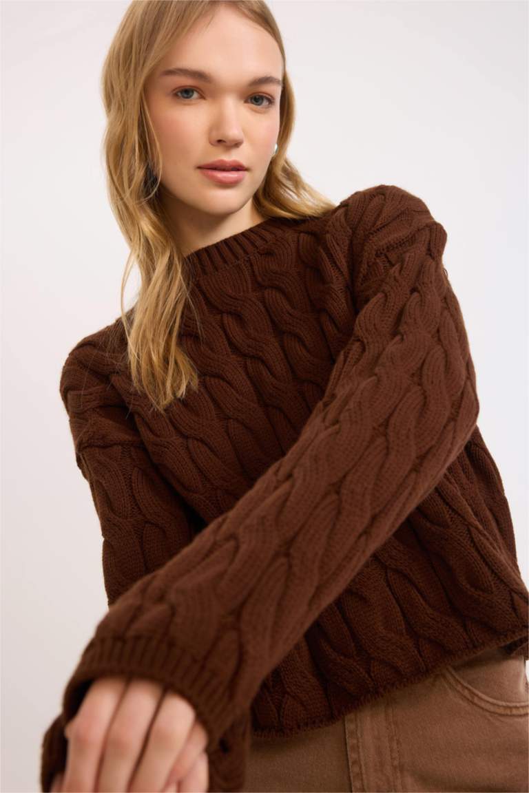 Свитер стандартного кроя с круглым вырезом, Коллекция Coool