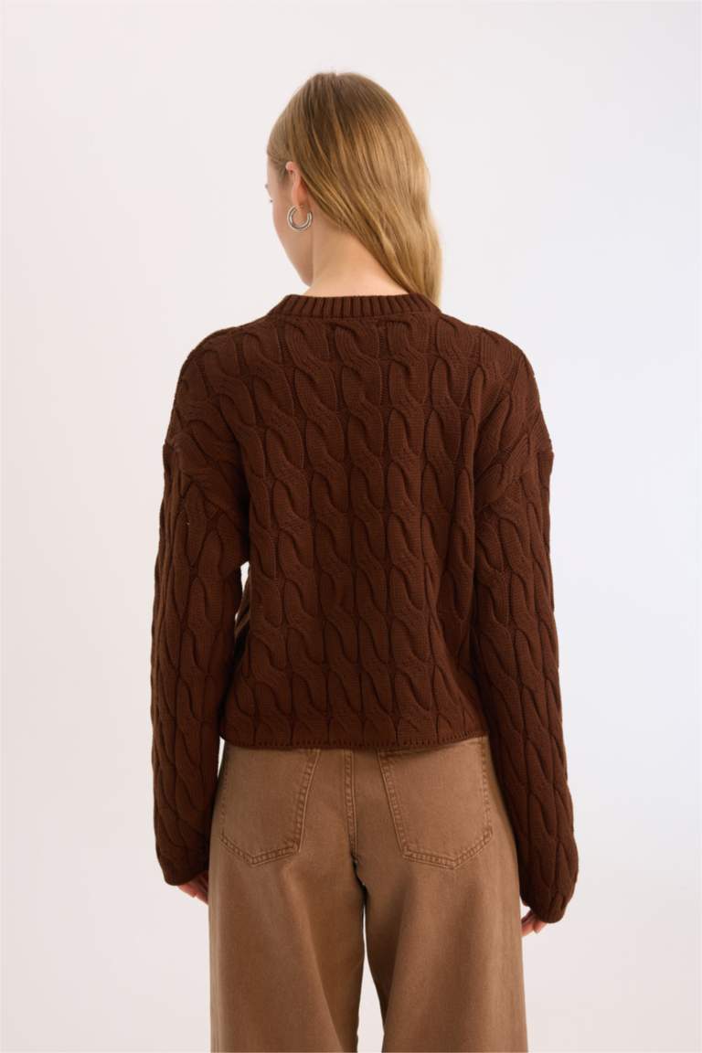 Свитер стандартного кроя с круглым вырезом, Коллекция Coool