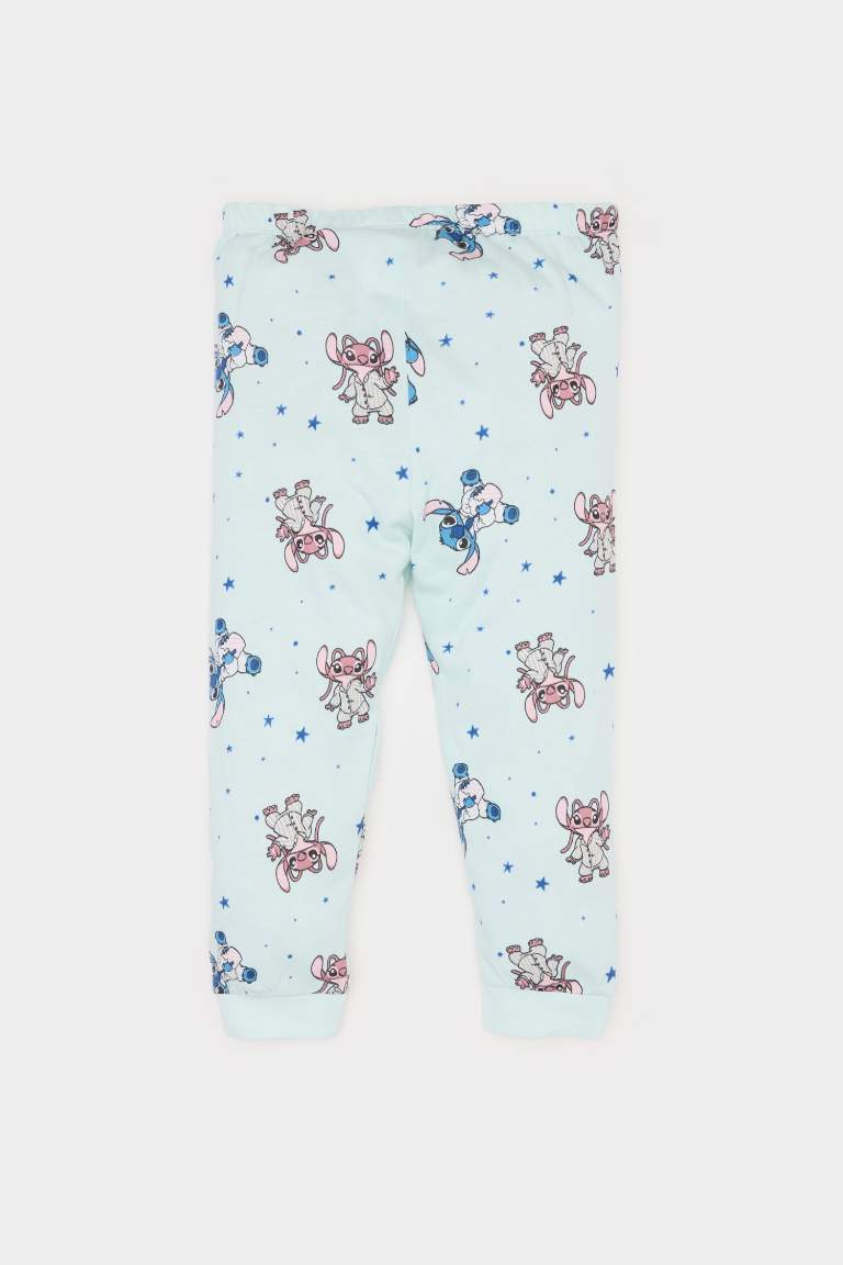 Baby Girl Disney Lilo & Stitch Cotton Top Bottom 2 Piece Pajama Set