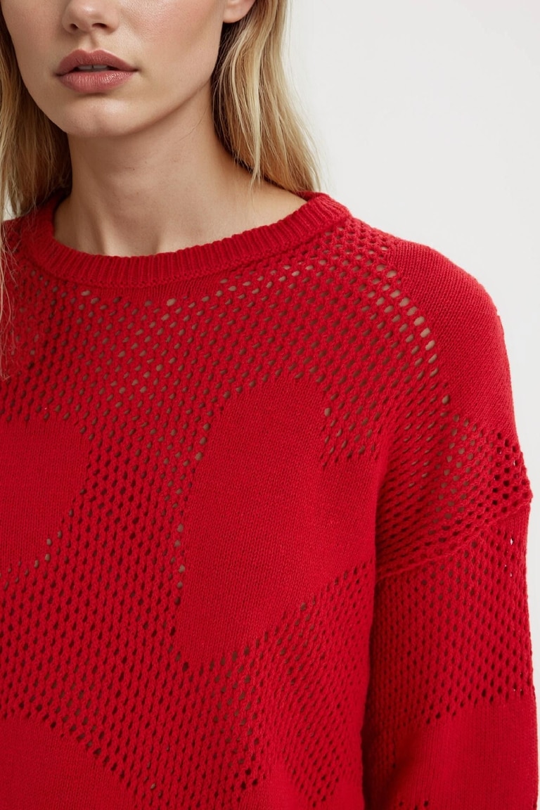 Oversize Fit Crew Neck Valentine's Day Pullover