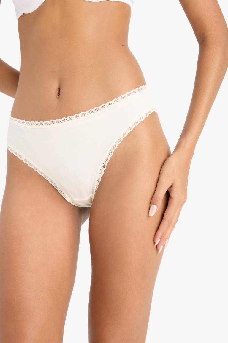 Dantel Detaylı Micro 3'lü Brazilian Külot -Fall in Love