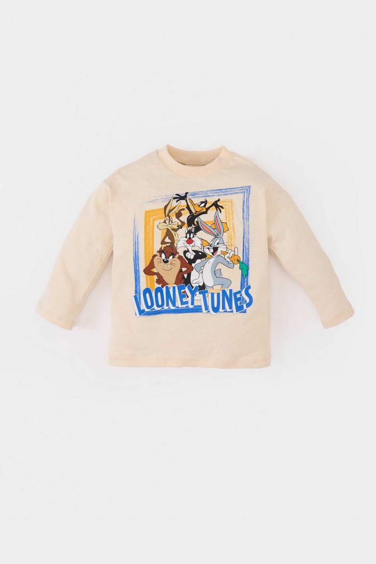 Baby Boy Looney Tunes Crew Neck Long Sleeve T-Shirt