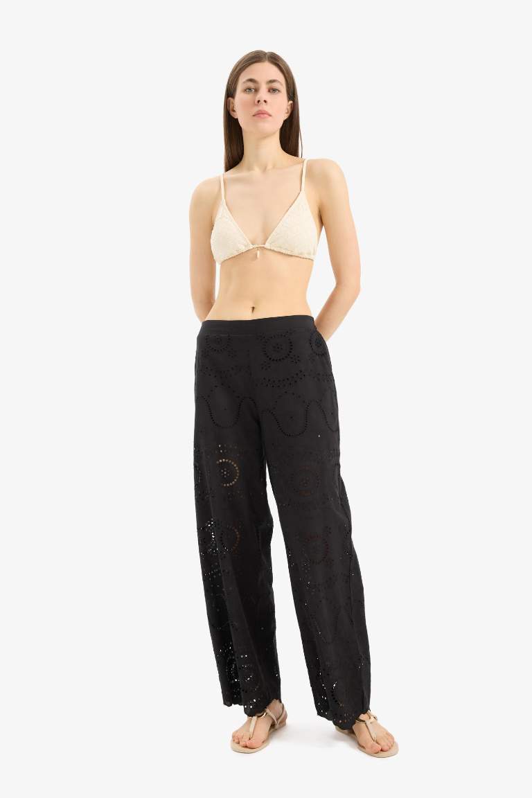 Regular Fit Brode Plaj Pantolonu-Fall in Love