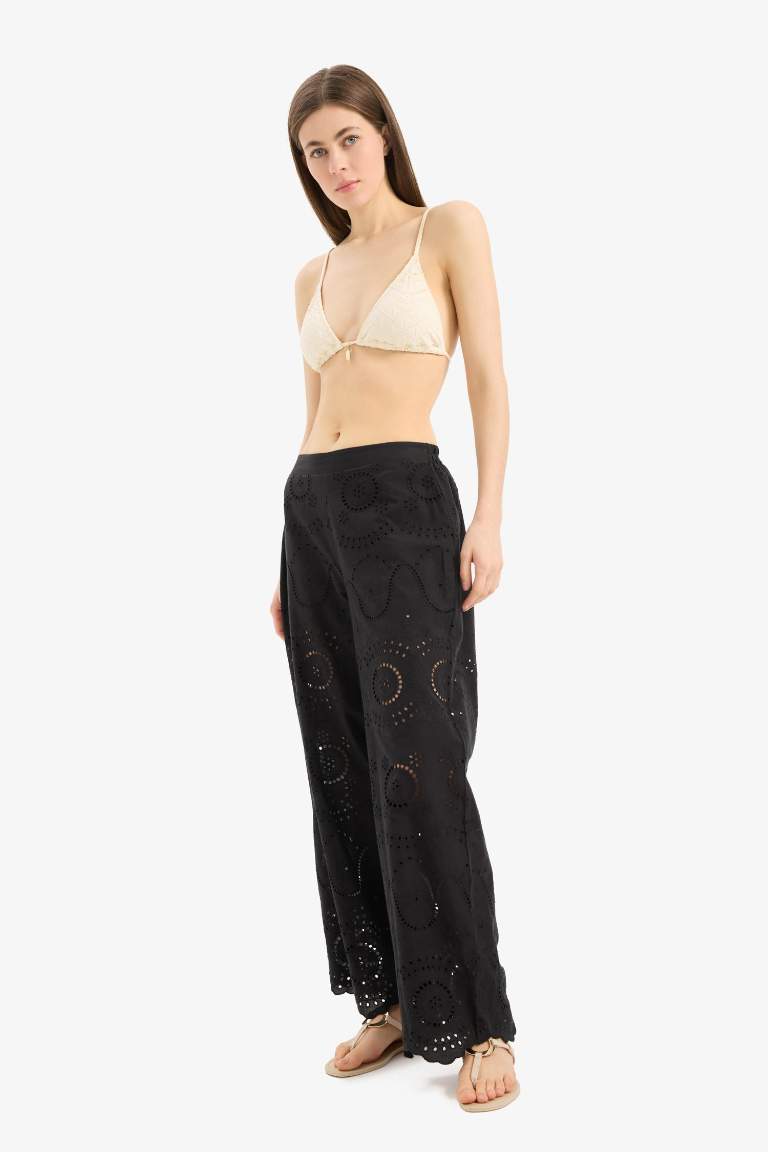 Regular Fit Brode Plaj Pantolonu-Fall in Love