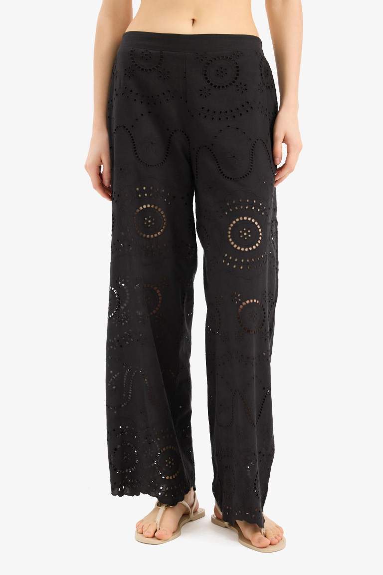 Regular Fit Brode Plaj Pantolonu-Fall in Love