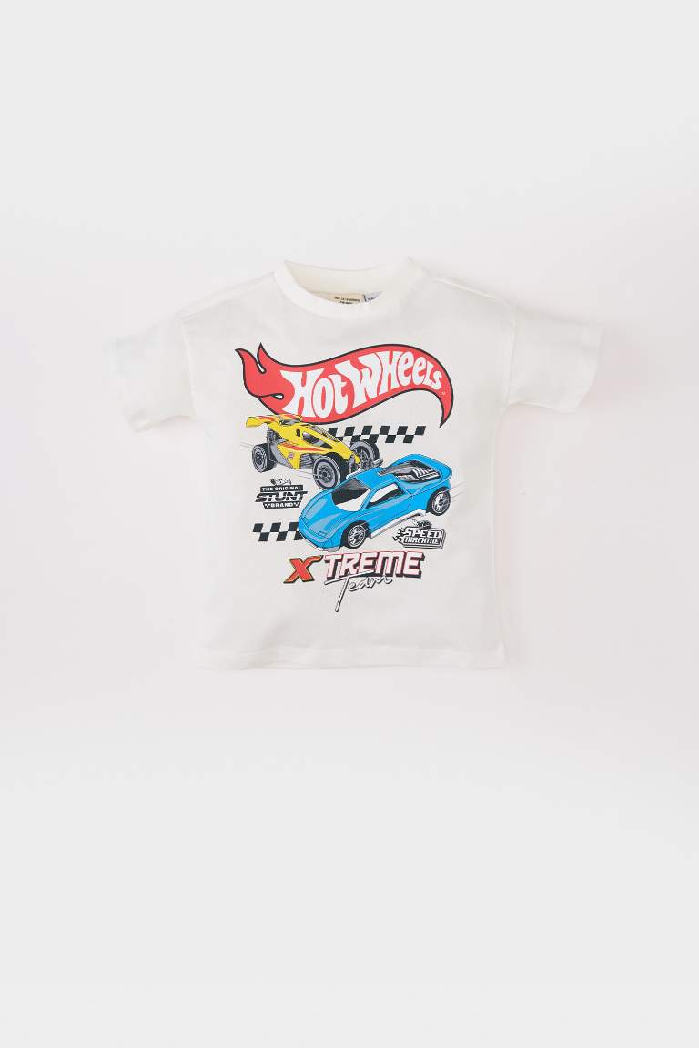 Baby Boy Hot Wheels Crew Neck Short Sleeve T-Shirt