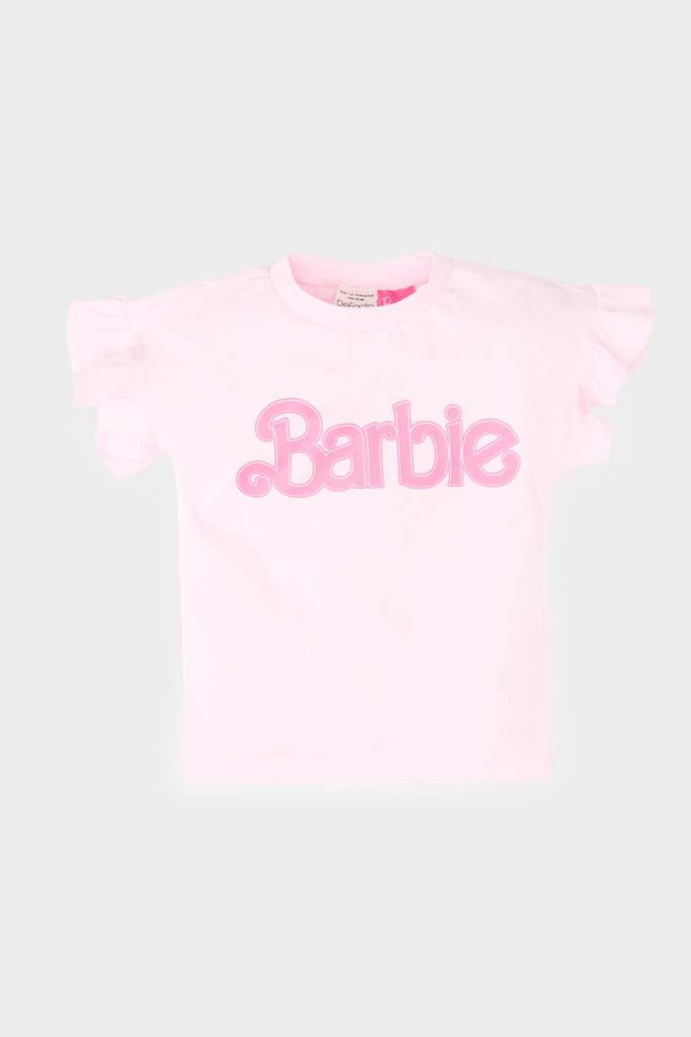 Baby Girl Barbie Regular Fit Crew Neck T-Shirt