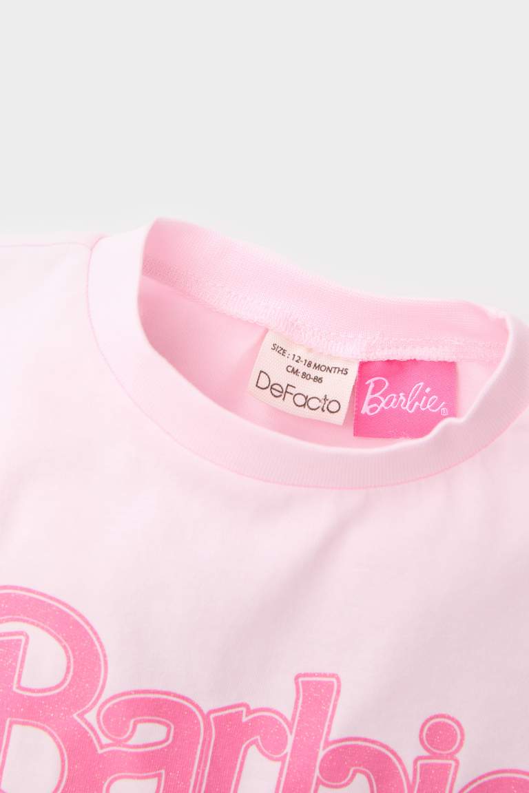 Baby Girl Barbie Regular Fit Crew Neck T-Shirt