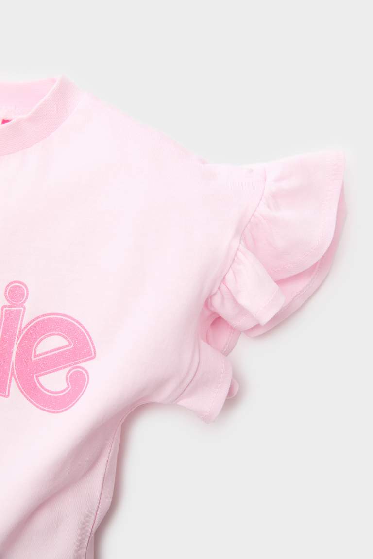 Baby Girl Barbie Regular Fit Crew Neck T-Shirt