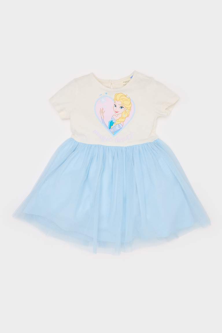 Baby Girl Frozen Short Sleeve Tulle Dress