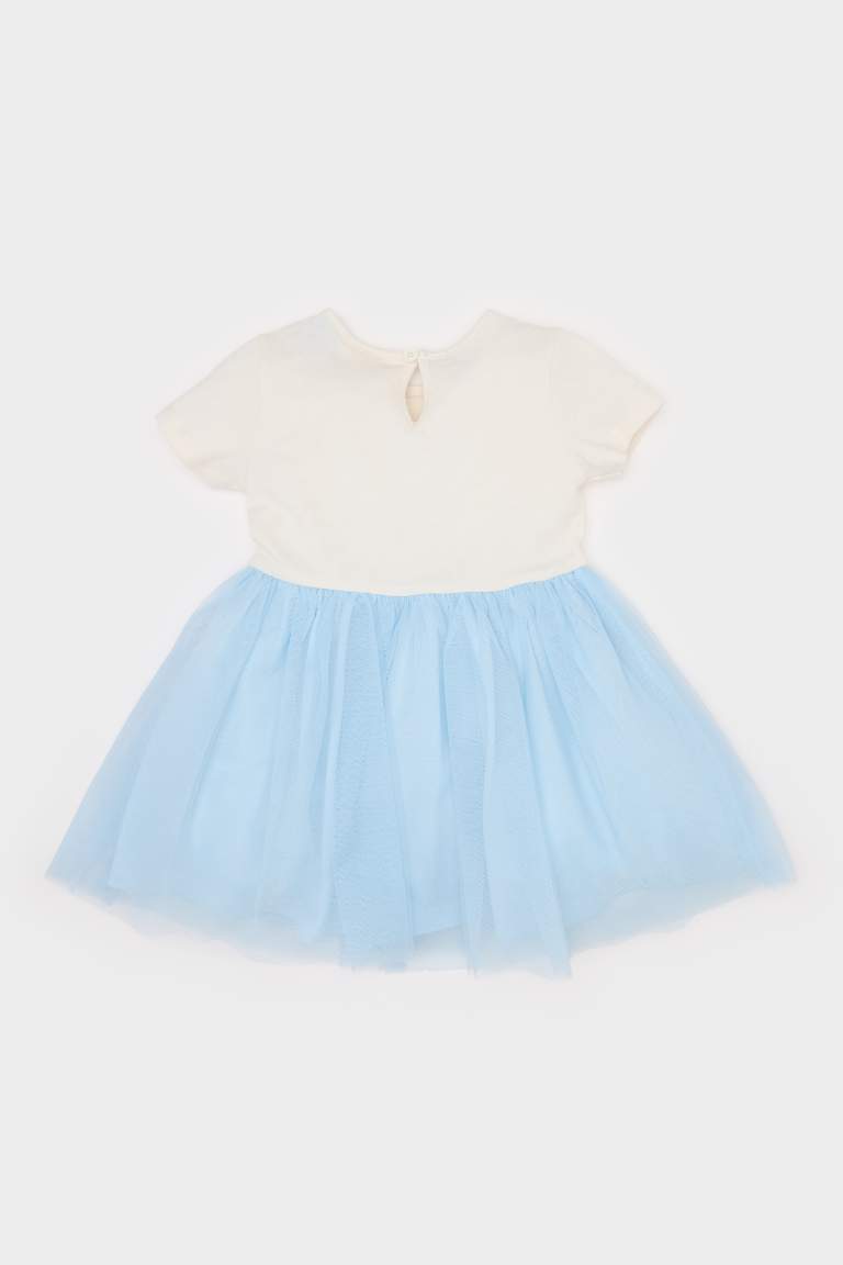 Baby Girl Frozen Short Sleeve Tulle Dress