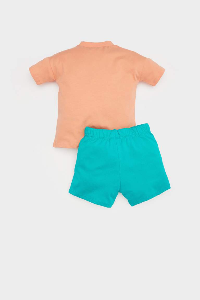 Baby Boy Printed Short Sleeve T-shirt Shorts 2 Piece Set