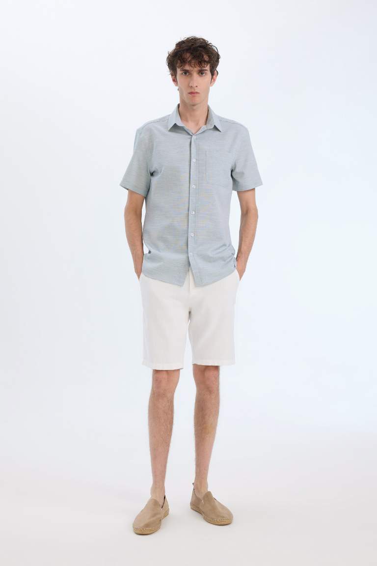 Modern Fit Polo Collar Short Sleeve Shirt