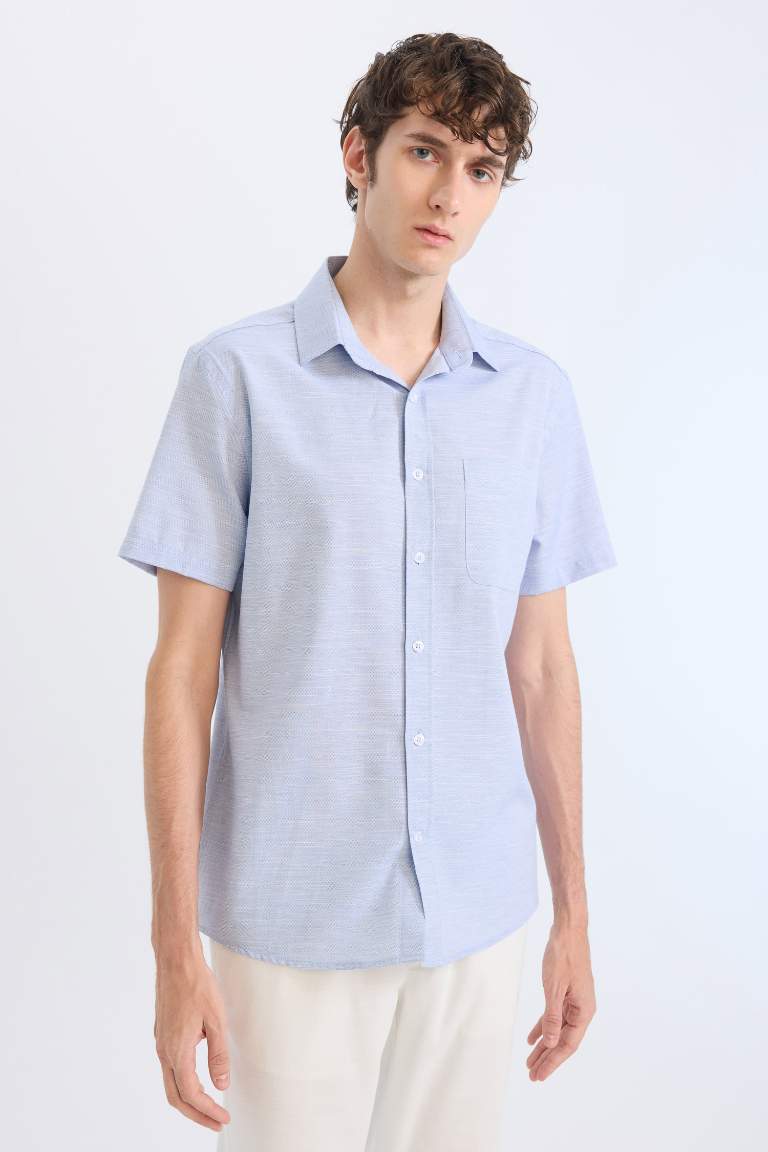 Modern Fit Polo Collar Short Sleeve Shirt