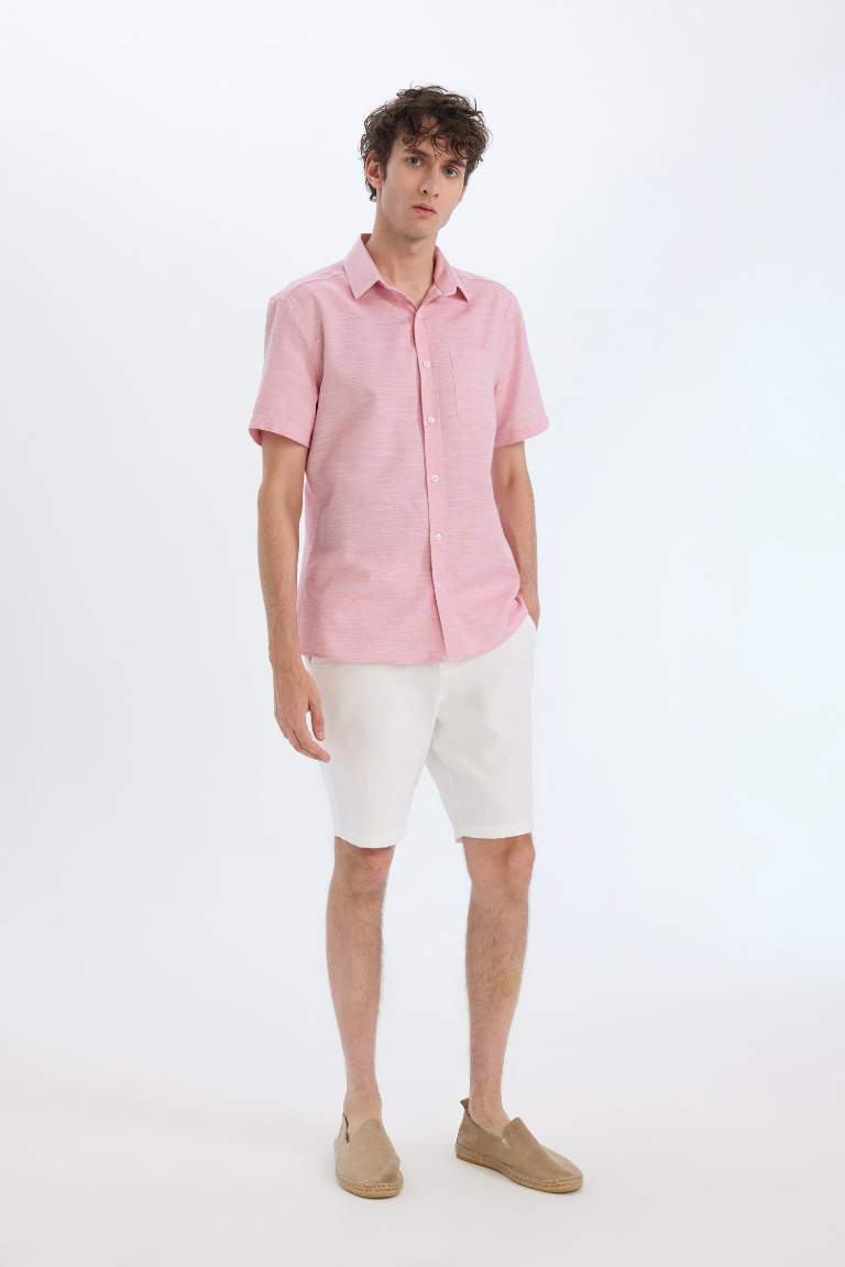 Modern Fit Polo Collar Short Sleeve Shirt