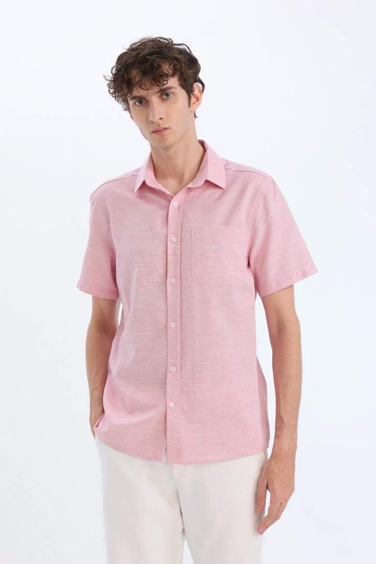 Modern Fit Polo Collar Short Sleeve Shirt