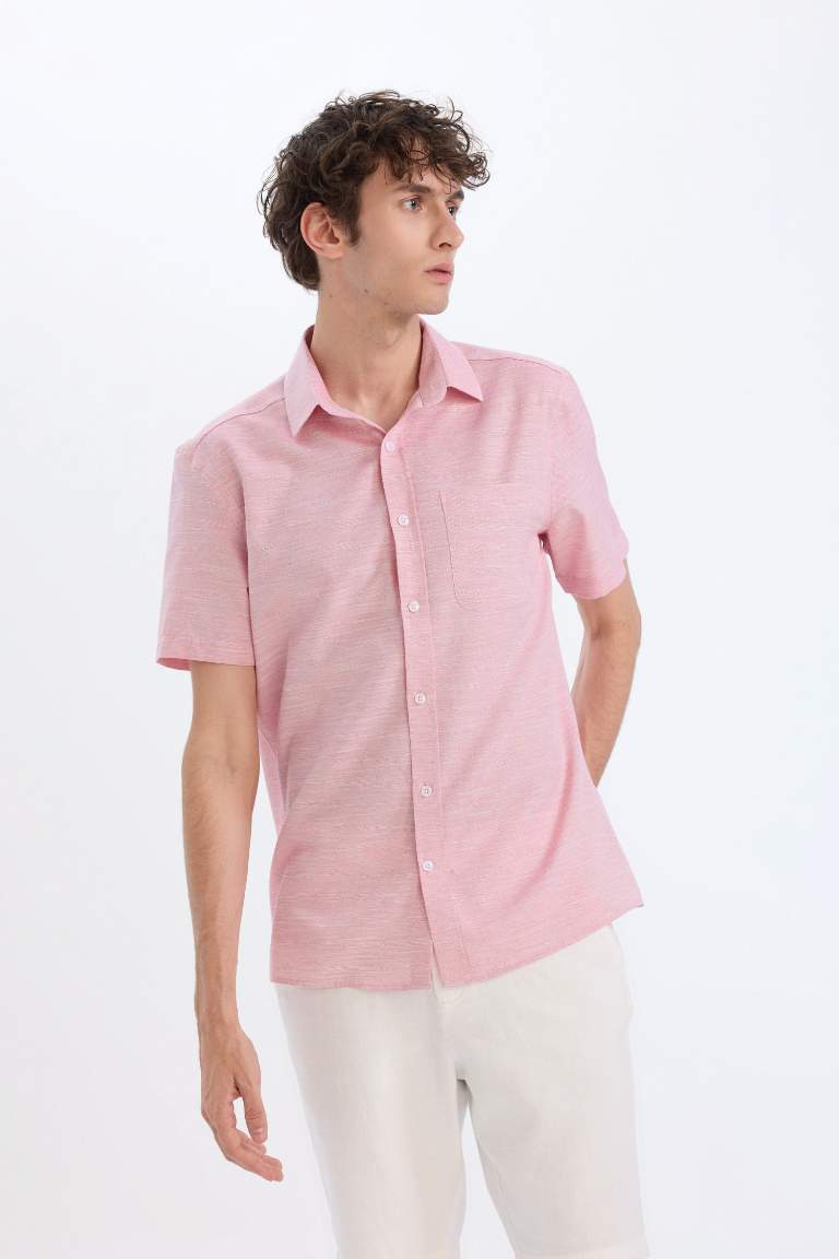 Modern Fit Polo Collar Short Sleeve Shirt