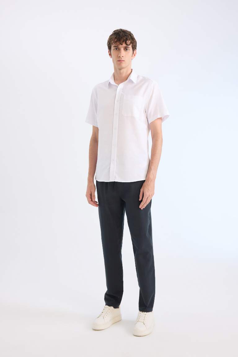 Modern Fit Polo Collar Short Sleeve Shirt