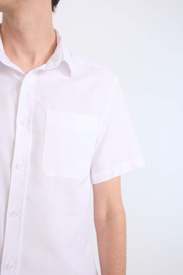 Modern Fit Polo Collar Short Sleeve Shirt