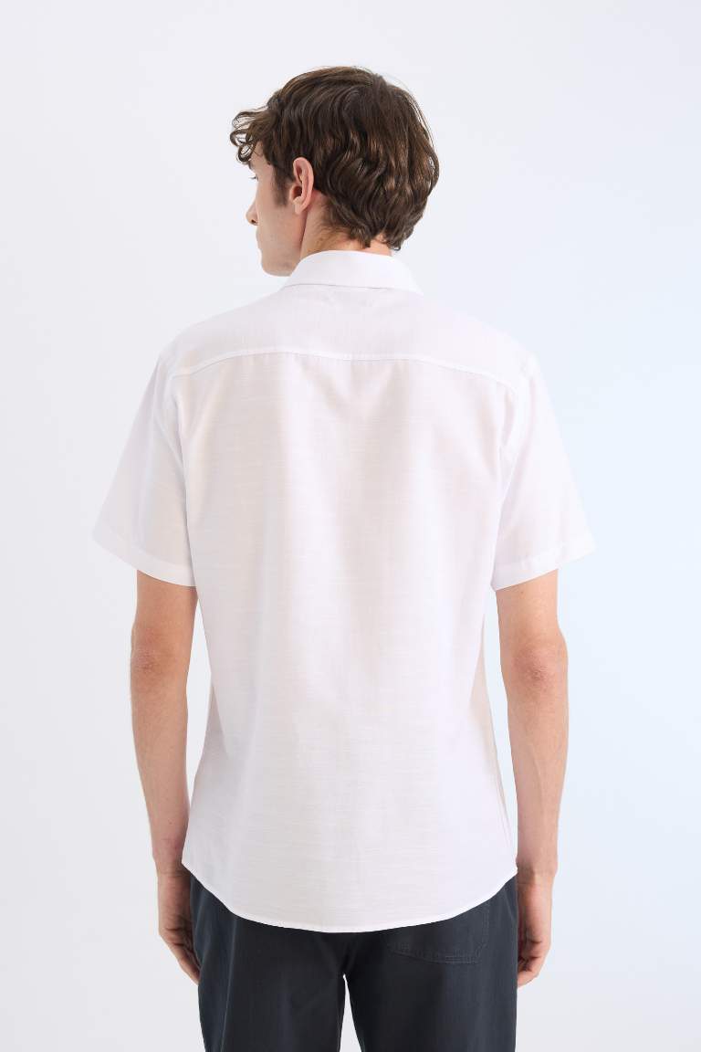 Modern Fit Polo Collar Short Sleeve Shirt