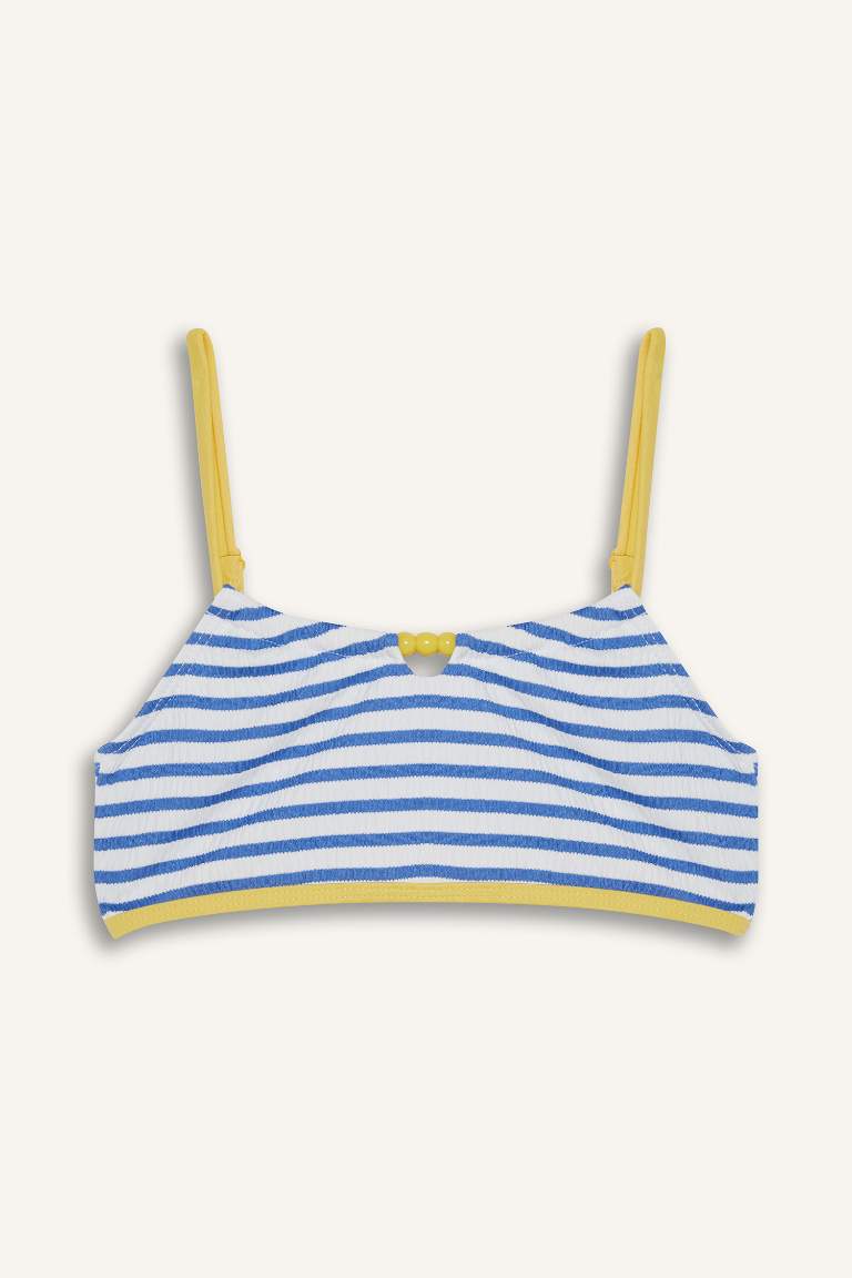 Kız Çocuk Çizgili Bikini Takımı