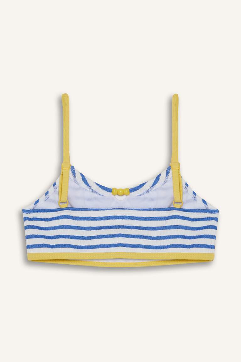 Kız Çocuk Çizgili Bikini Takımı
