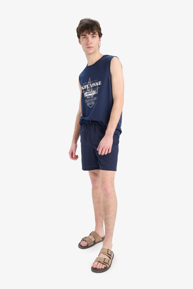Regular Fit Kısa Boy Deniz Şortu