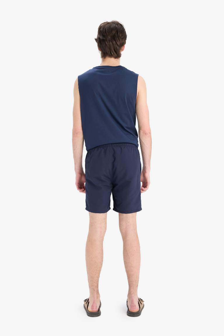 Regular Fit Kısa Boy Deniz Şortu