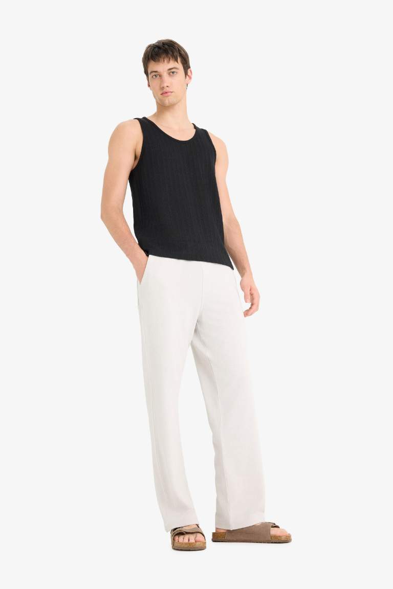 Beli Bağcıklı Wide Leg Geniş Paça Eşofman Altı