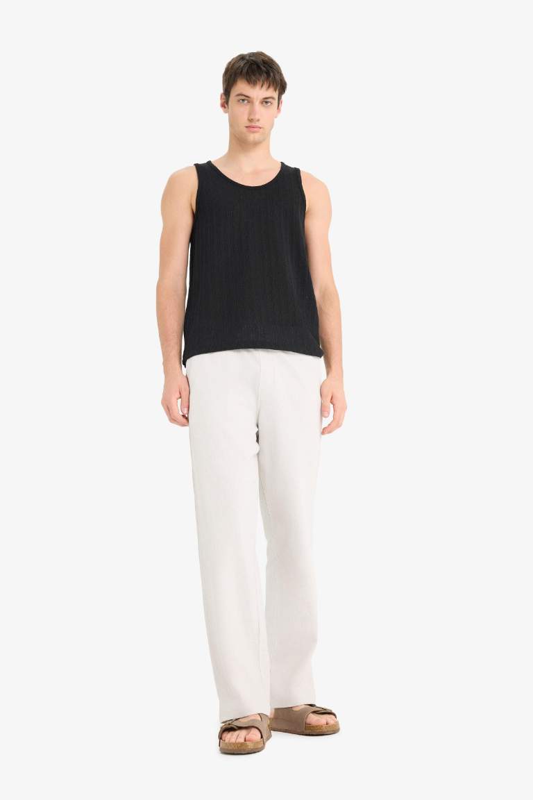 Beli Bağcıklı Wide Leg Geniş Paça Eşofman Altı