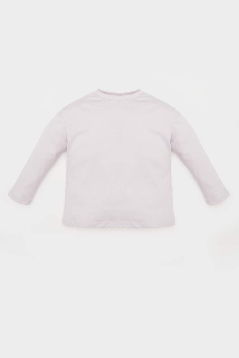 Baby Girl Crew Neck Long Sleeve T-Shirt