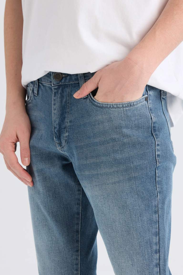 Pedro Slim Fit Dar Kalıp Normal Bel Dar Paça Jean Pantolon