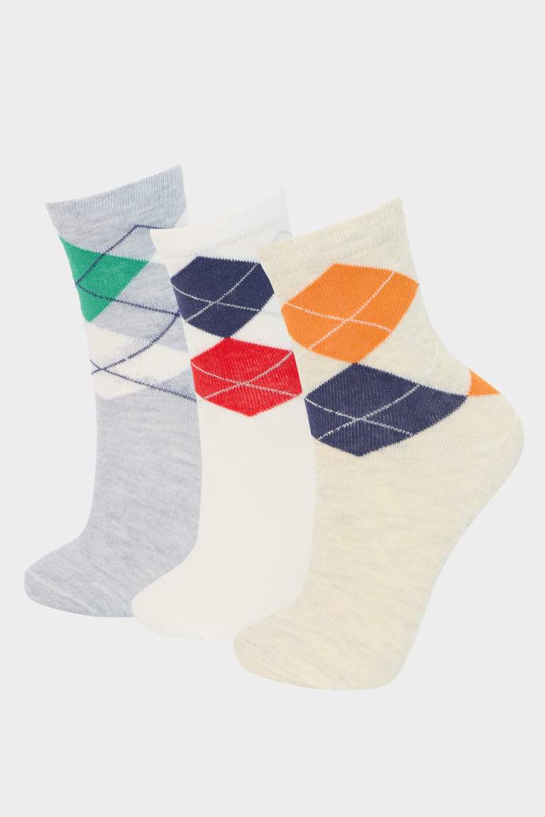 Boy Printed 3 piece Long sock