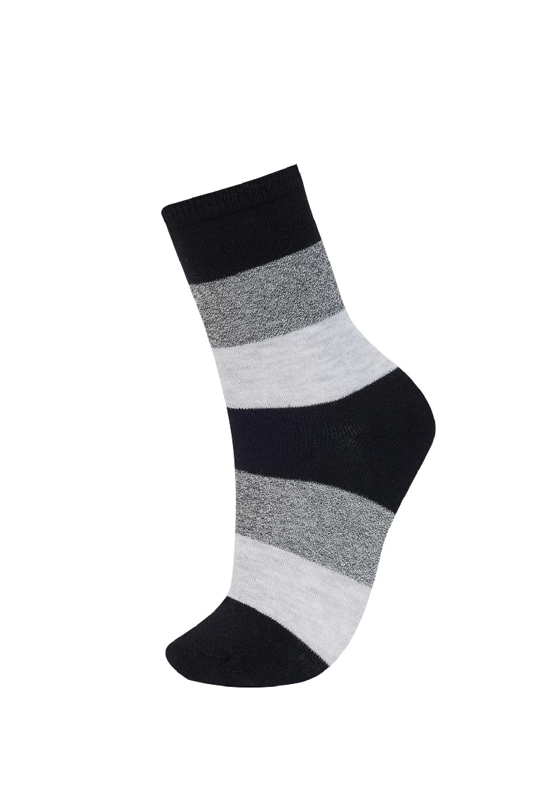 Boy 5 Piece Cotton Long Socks