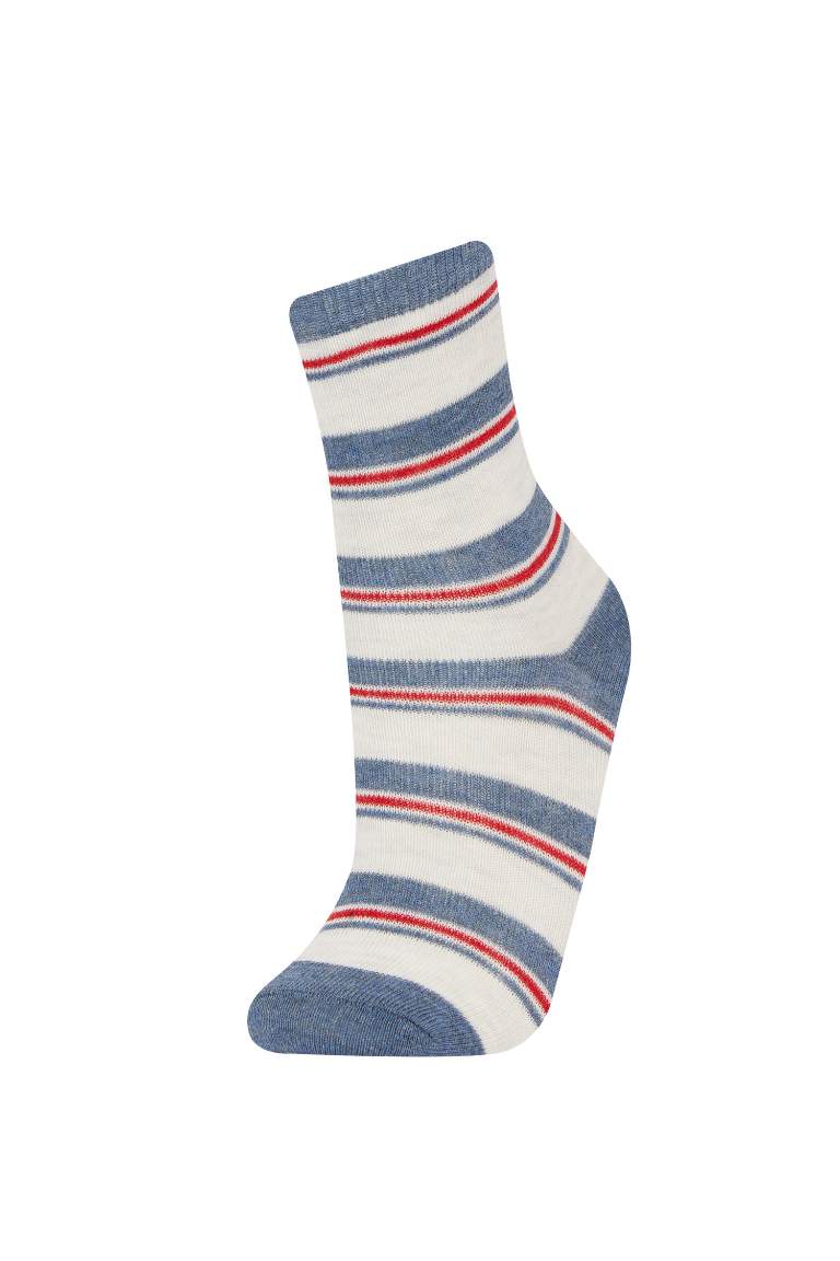 Boy 5 Piece Cotton Long Socks