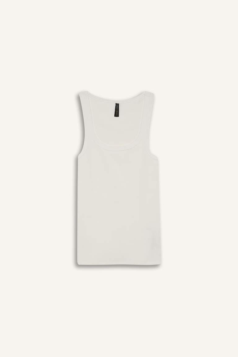 Slim Fit Basic Camisole Round Collar Tank Top