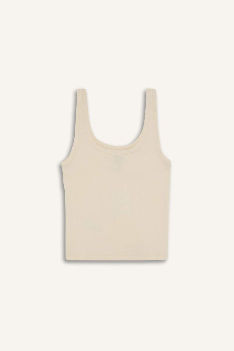 Slim Fit Basic Camisole Round Collar Tank Top