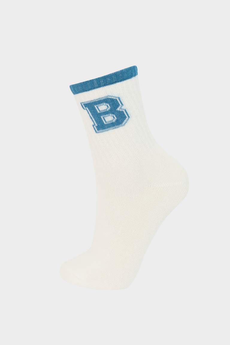 Lot de 3 paires de chaussettes longues en coton avec bande élastique confortable pour garçon