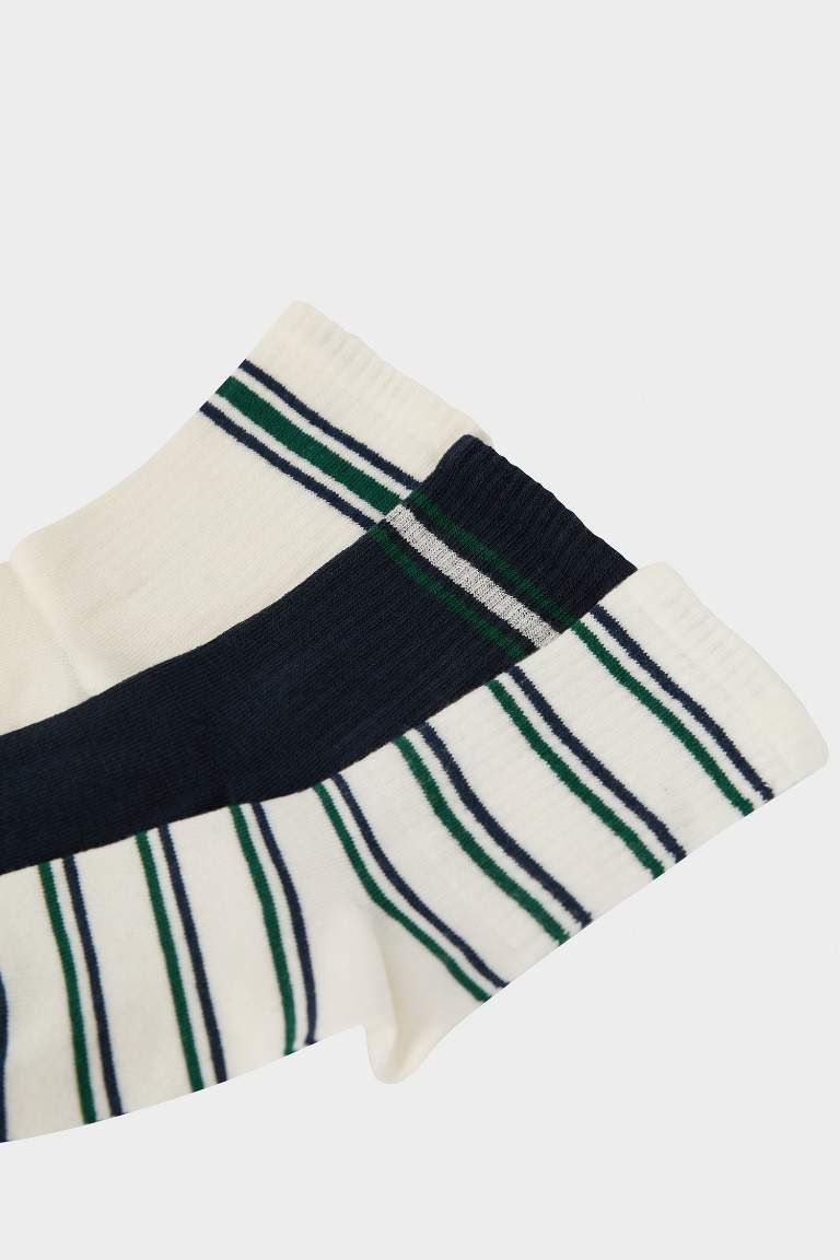 Boy 3 Piece Cotton Long Socks