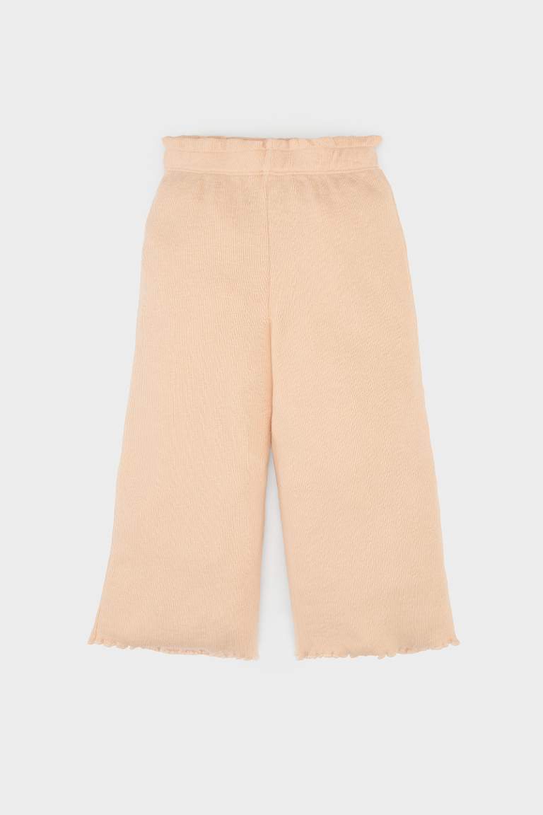 Wide Leg Elastic Band Trousers